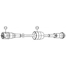 Saeshin H180 Sparepart - CABLE ONLY - Cord Assembly Cable with GREY Plastic Connector - 8 PIN Female - Part 12 and 13 (H180-08) - 1pc